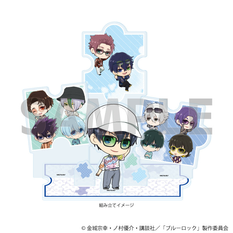 ブルーロック_アクリルジオラマ08/集合デザイン サングラスver.(ミニキャライラスト)