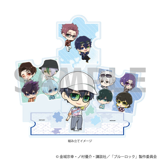 ブルーロック_アクリルジオラマ08/集合デザイン サングラスver.(ミニキャライラスト)