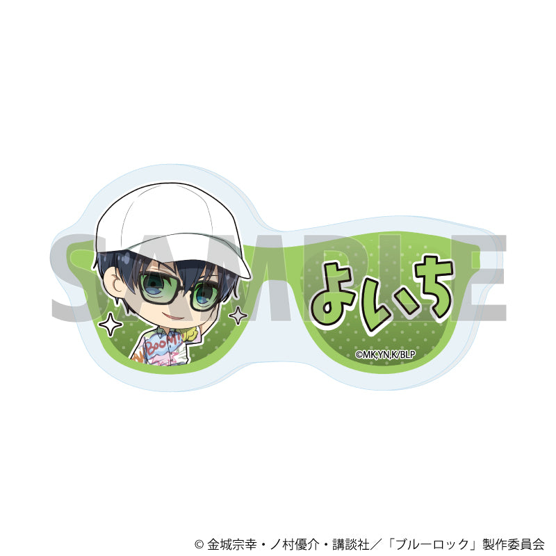 ブルーロック_おなまえプレートバッジ01/潔 世一 サングラスver.(ミニキャライラスト)