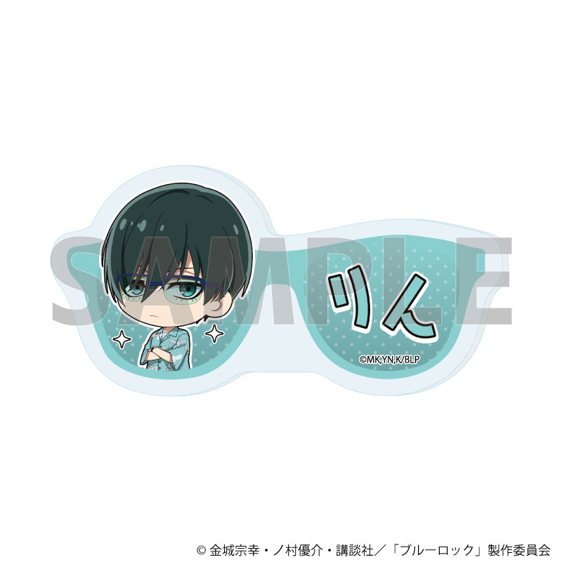 ブルーロック_おなまえプレートバッジ02/糸師 凛 サングラスver.(ミニキャライラスト)