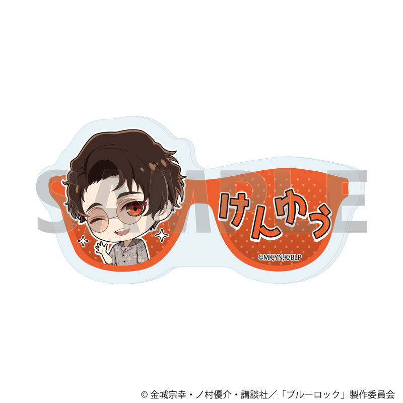 ブルーロック_おなまえプレートバッジ04/雪宮 剣優 サングラスver.(ミニキャライラスト)