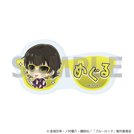 ブルーロック_おなまえプレートバッジ07/蜂楽 廻 サングラスver.(ミニキャライラスト)