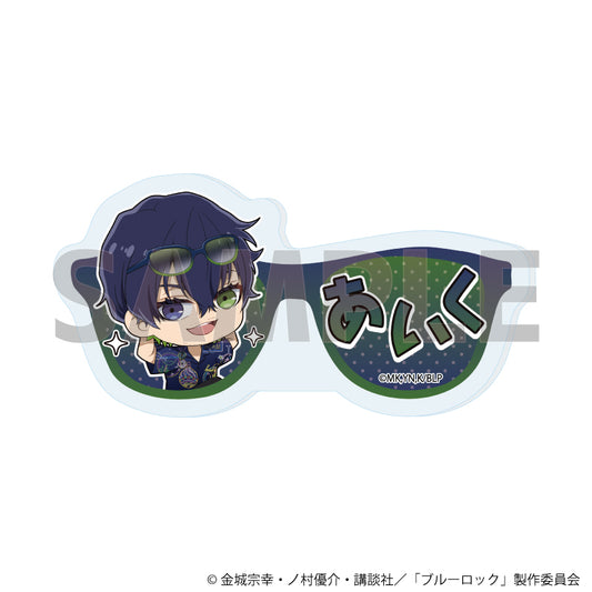 ブルーロック_おなまえプレートバッジ11/オリヴァ・愛空 サングラスver.(ミニキャライラスト)