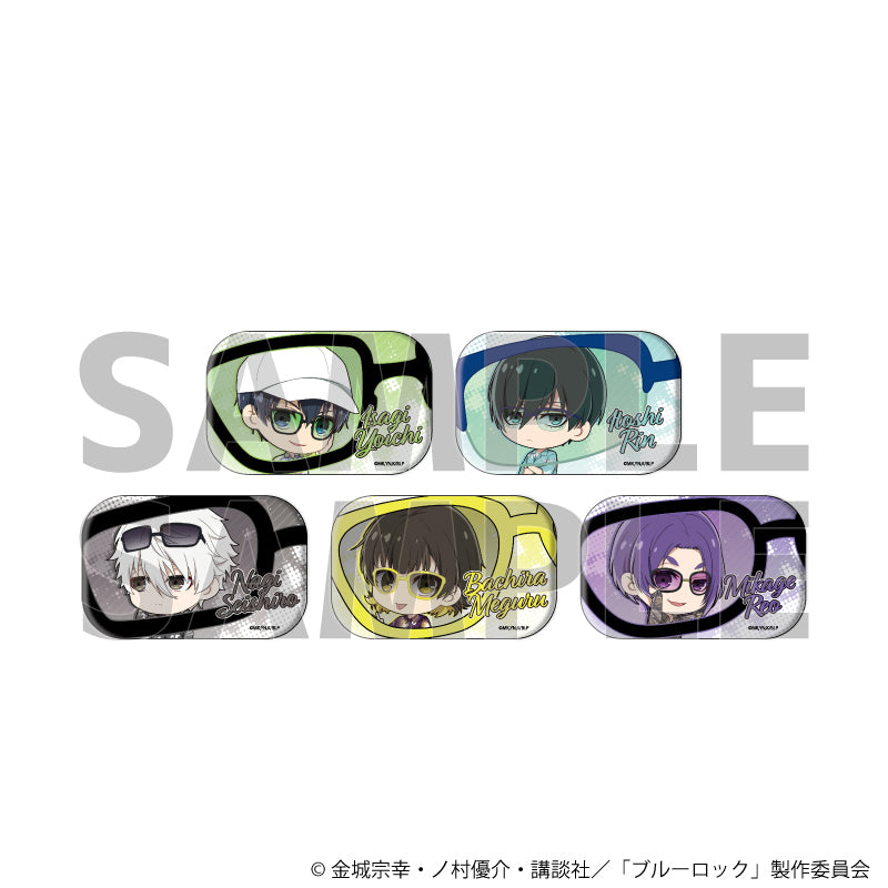 ブルーロック_スクエア缶バッジ01/サングラスver. BOX(全5種)(ミニキャライラスト)【コンプリートBOX/5個入り】