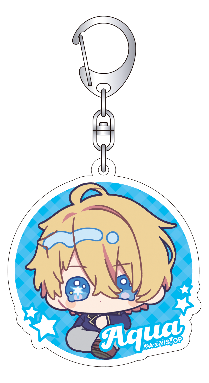 【推しの子】_ホログラムアクリルキーホルダー／みにぴえんず　アクア