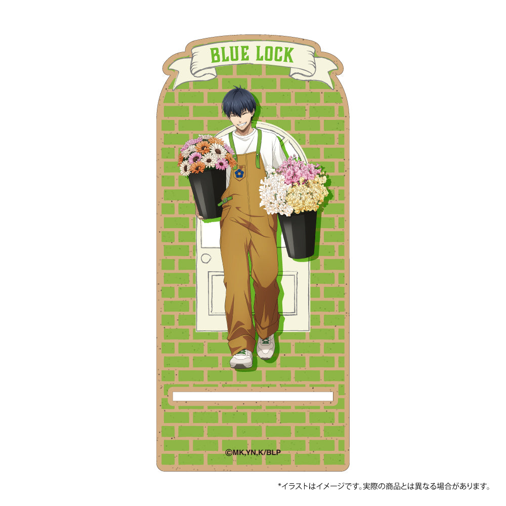 ブルーロック_ウッドスマホスタンド 潔 世一(お花屋さん)　【colleize先行販売商品】