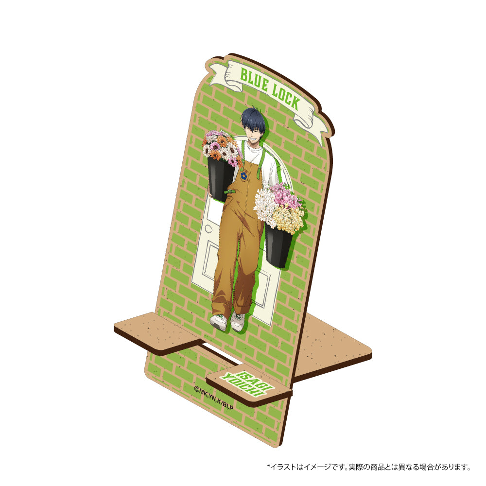 ブルーロック_ウッドスマホスタンド 潔 世一(お花屋さん)　【colleize先行販売商品】