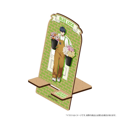 ブルーロック_ウッドスマホスタンド 潔 世一(お花屋さん)　【colleize先行販売商品】