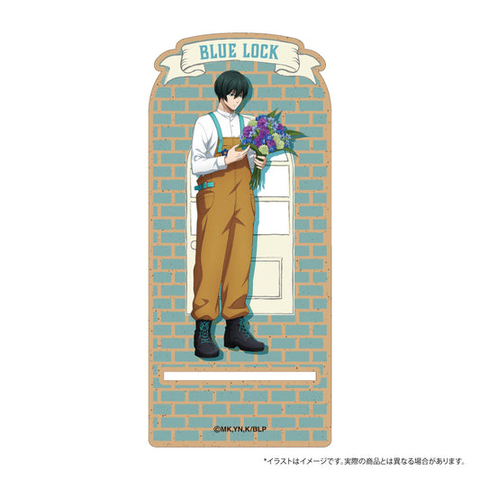 ブルーロック_ウッドスマホスタンド 糸師 凛(お花屋さん)　【colleize先行販売商品】
