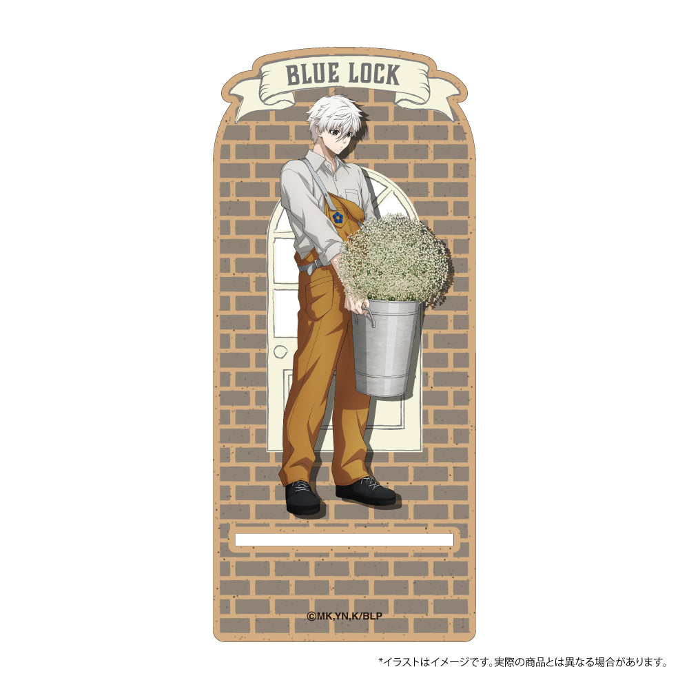 ブルーロック_ウッドスマホスタンド 凪 誠士郎(お花屋さん)　【colleize先行販売商品】