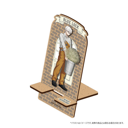ブルーロック_ウッドスマホスタンド 凪 誠士郎(お花屋さん)　【colleize先行販売商品】