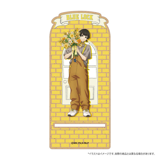 ブルーロック_ウッドスマホスタンド 蜂楽 廻(お花屋さん)　【colleize先行販売商品】