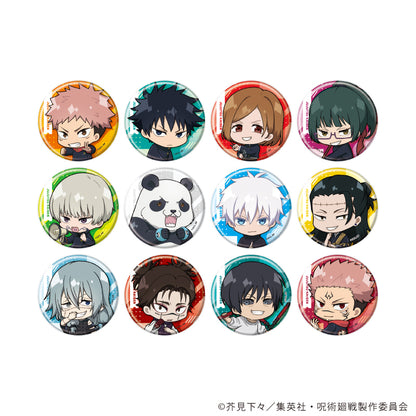 呪術廻戦_トレーディング缶バッジ(レア入り) 02/BOX(全13種)(ノーマル12種/レア1種)(ミニキャライラスト)【BOX/13個入り】