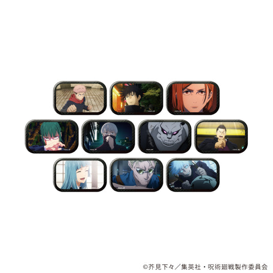 呪術廻戦_スクエア缶バッジ 01/BOX(全10種)【コンプリートBOX/10個入り】