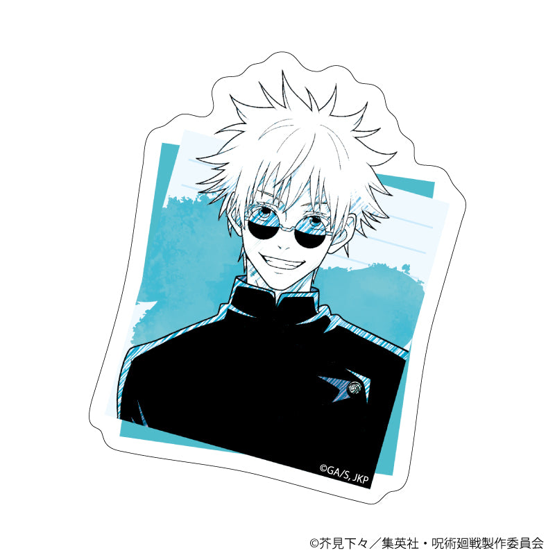 呪術廻戦 懐玉・玉折_ダイカットステッカー01/五条 悟(グラフアートスケッチイラスト)