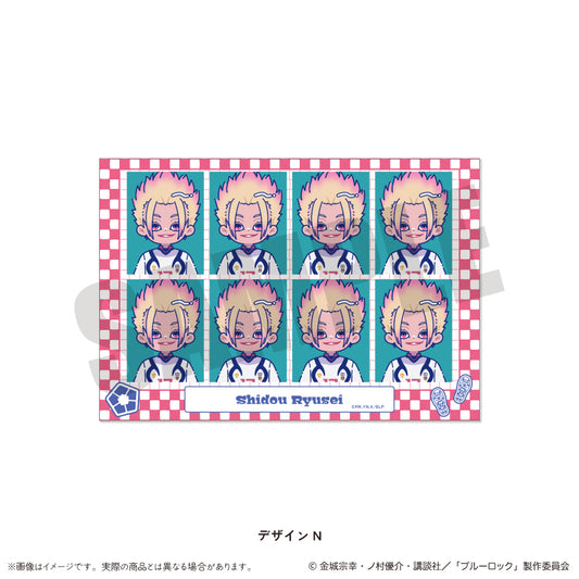ブルーロック_証明写真風ステッカー にゅ〜とろ 第1弾 N 士道 龍聖