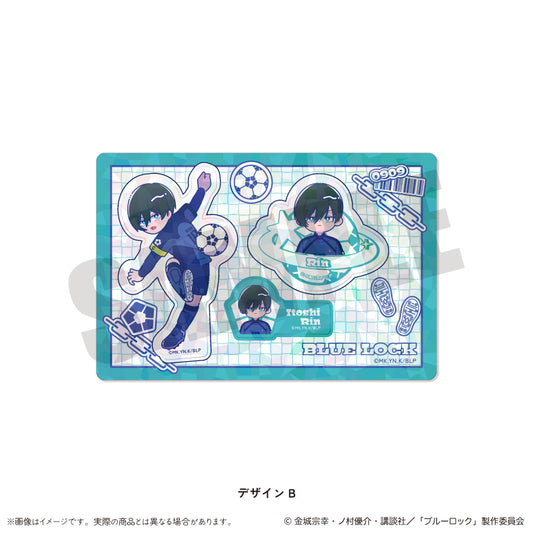 ブルーロック_ホログラムステッカーシート にゅ〜とろ 第1弾 B 糸師 凛