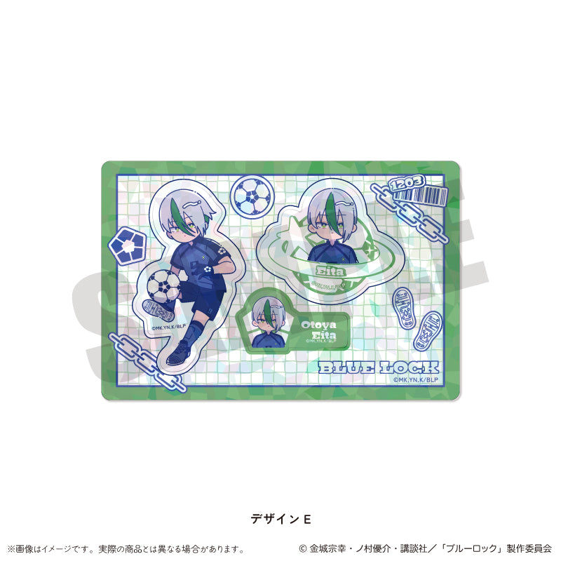 ブルーロック_ホログラムステッカーシート にゅ〜とろ 第1弾 E 乙夜 影汰