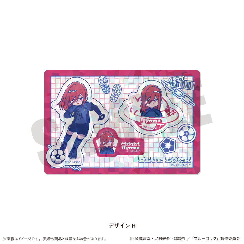 ブルーロック_ホログラムステッカーシート にゅ〜とろ 第1弾 H 千切 豹馬