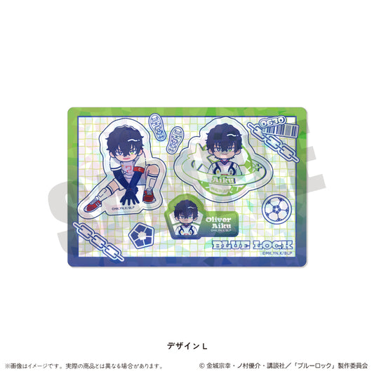 ブルーロック_ホログラムステッカーシート にゅ〜とろ 第1弾 L オリヴァ・愛空