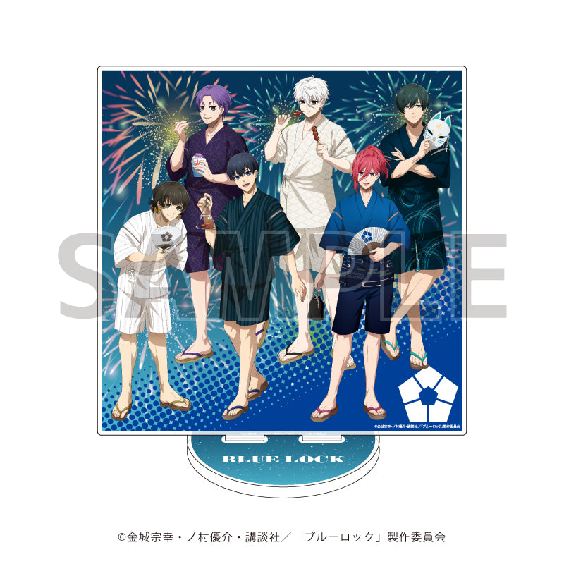ブルーロック_デカアクリルスタンド01/甚平ver. 集合デザイン(描き下ろしイラスト)