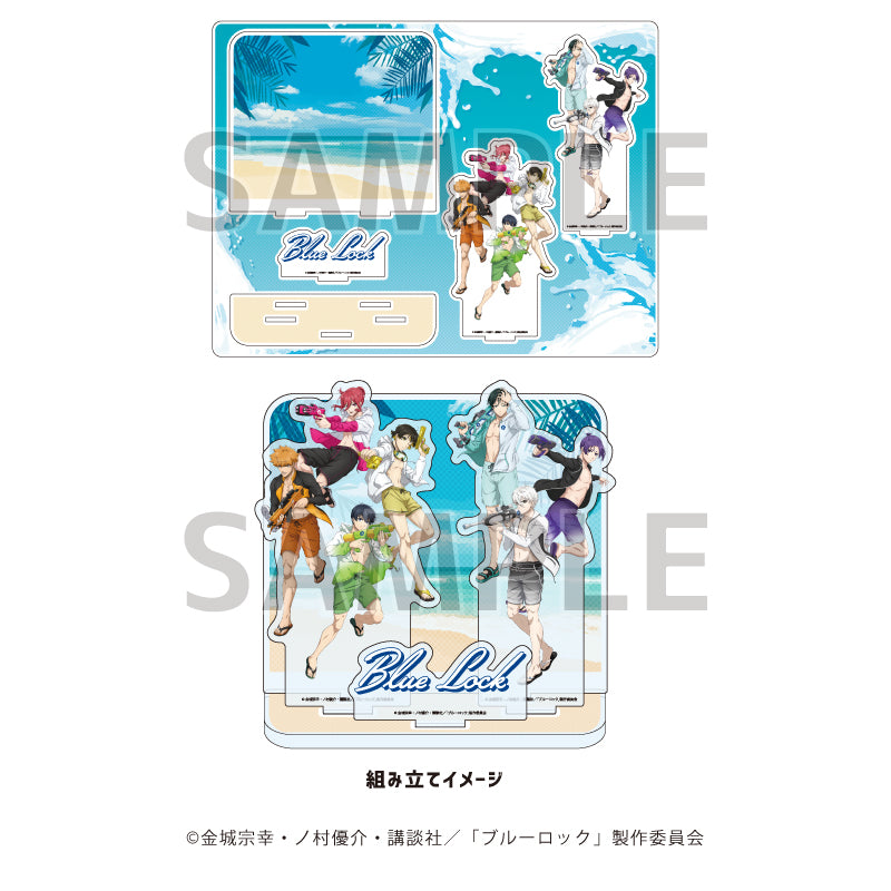 ブルーロック_アクリルジオラマ06/水着ver. 集合デザイン(描き下ろしイラスト)