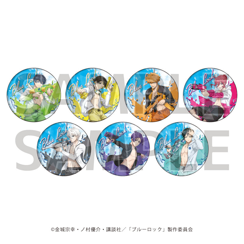 ブルーロック_(57mm)_ホログラム缶バッジ02/水着ver. BOX(全7種)(描き下ろしイラスト)【コンプリートセット/7個入り】