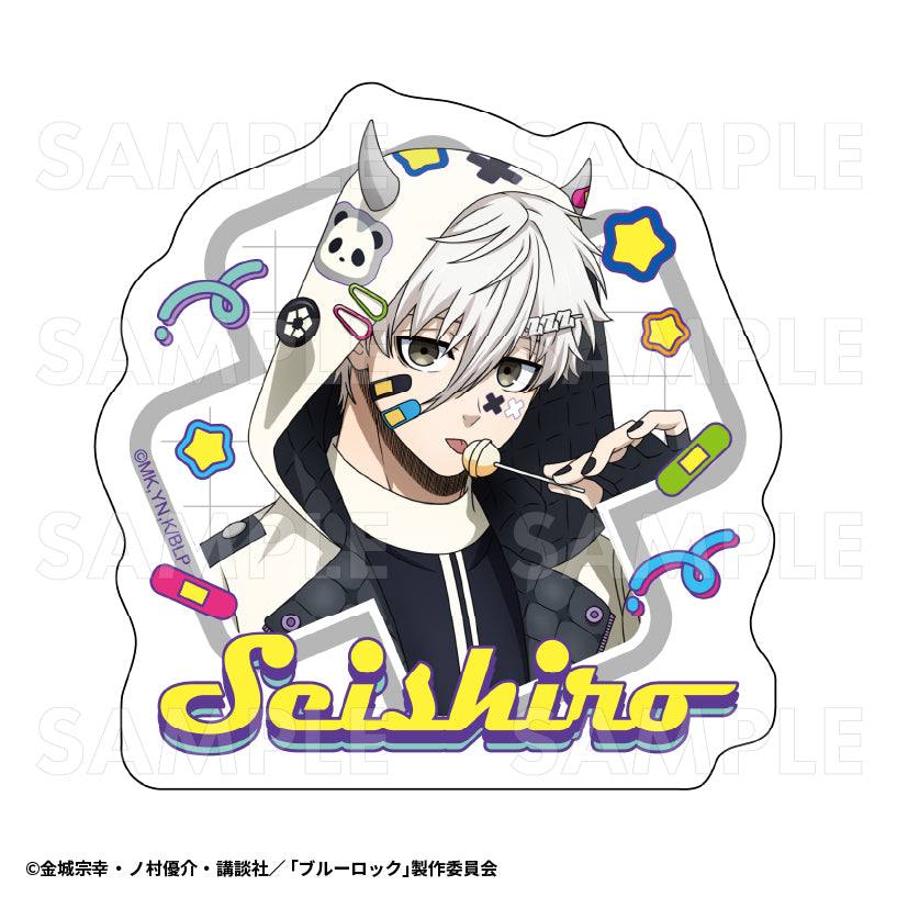 ブルーロック_でびデコパーカー ダイカットステッカー 凪誠士郎