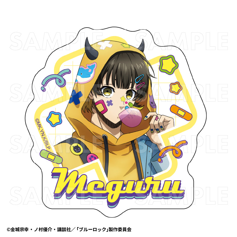 ブルーロック_でびデコパーカー ダイカットステッカー 蜂楽廻