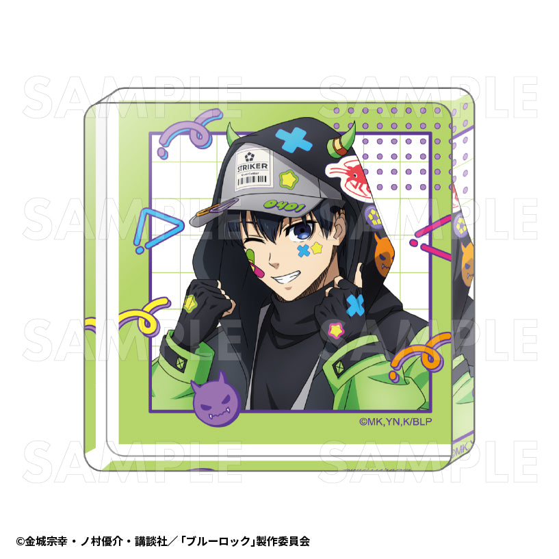ブルーロック_でびデコパーカー ミニアクリルブロック 潔世一