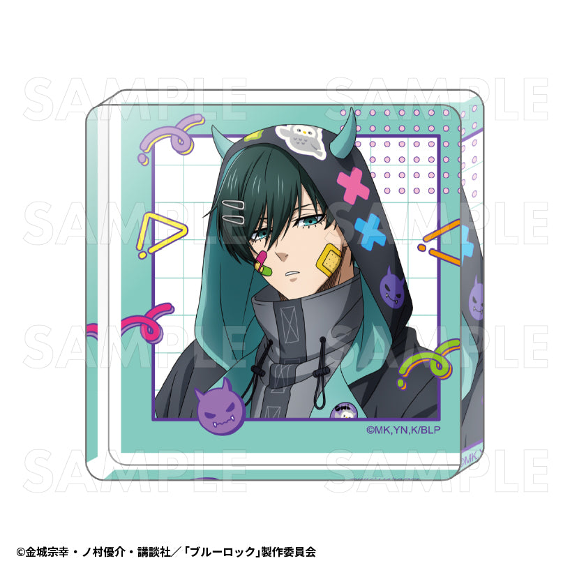 ブルーロック_でびデコパーカー ミニアクリルブロック 糸師凛