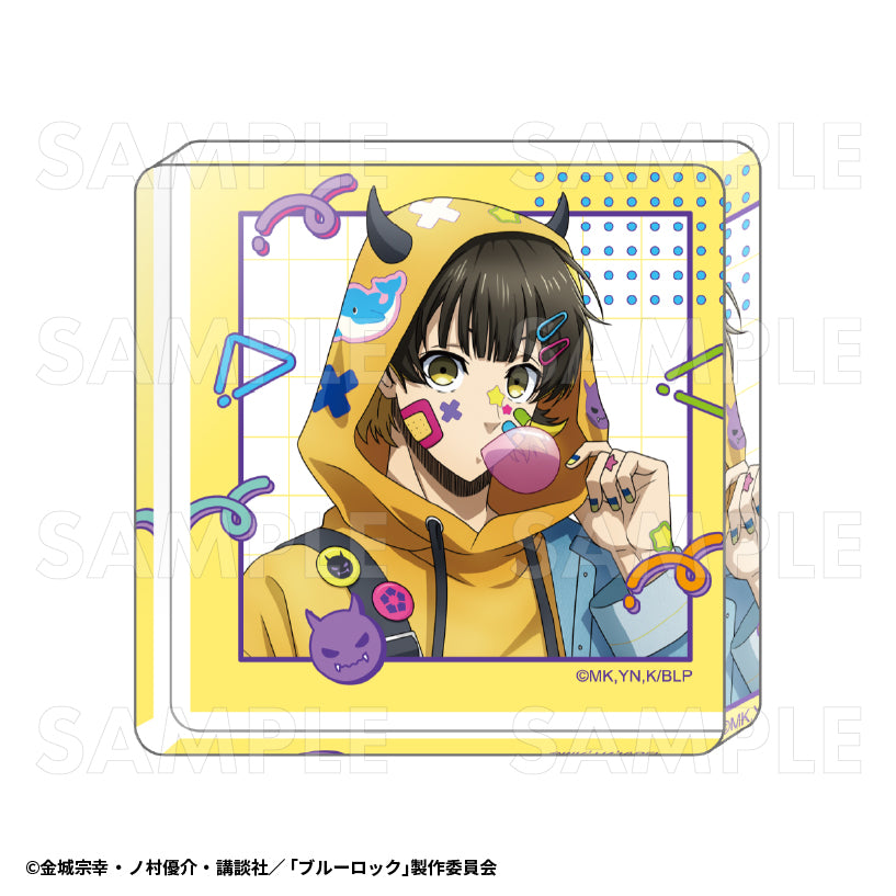 ブルーロック_でびデコパーカー ミニアクリルブロック 蜂楽廻