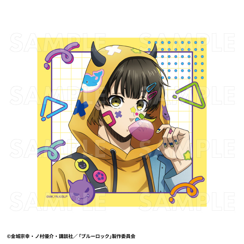 ブルーロック_でびデコパーカー ミニタオル 蜂楽廻