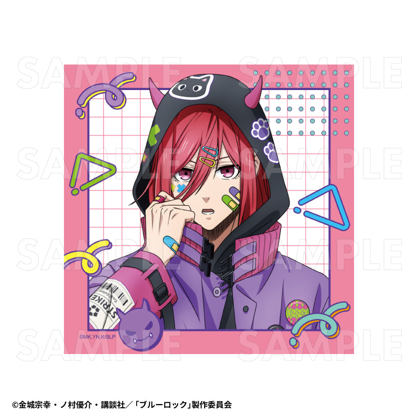 ブルーロック_でびデコパーカー ミニタオル 千切豹馬