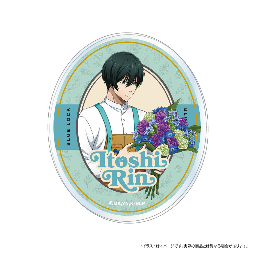 ブルーロック_アクリルステッカー 糸師 凛(お花屋さん)