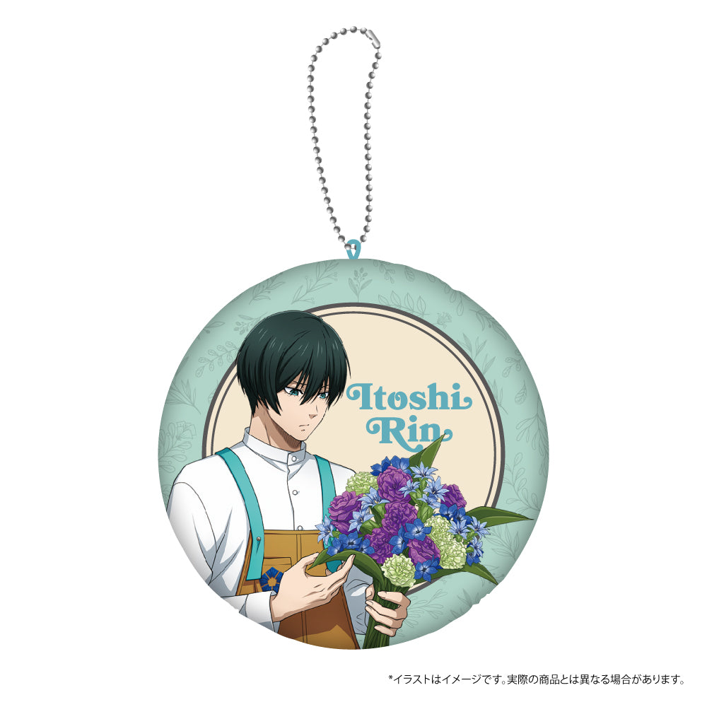 ブルーロック_ダイカットミニクッションキーホルダー 糸師 凛(お花屋さん)
