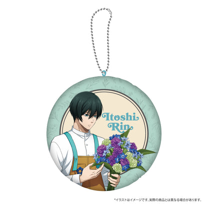 ブルーロック_ダイカットミニクッションキーホルダー 糸師 凛(お花屋さん)