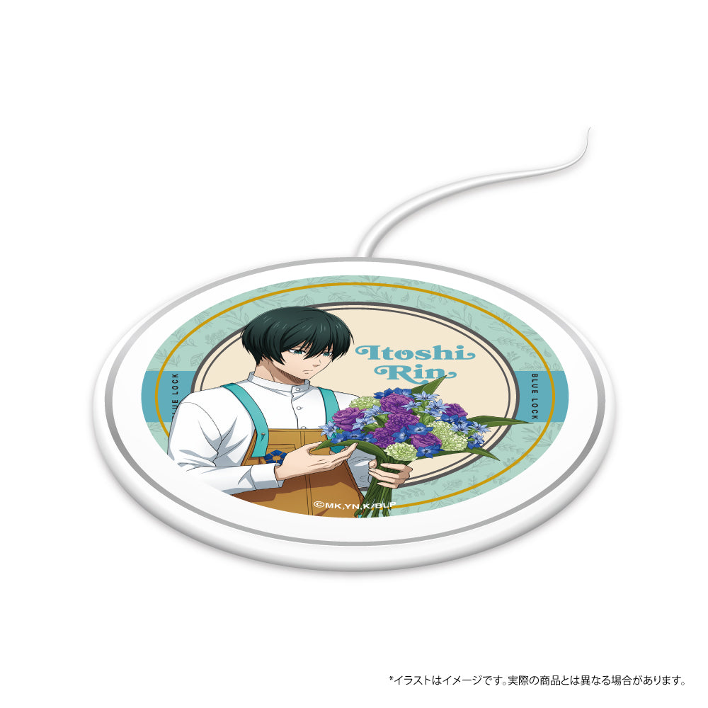 ブルーロック_ワイヤレス充電器 糸師 凛(お花屋さん)