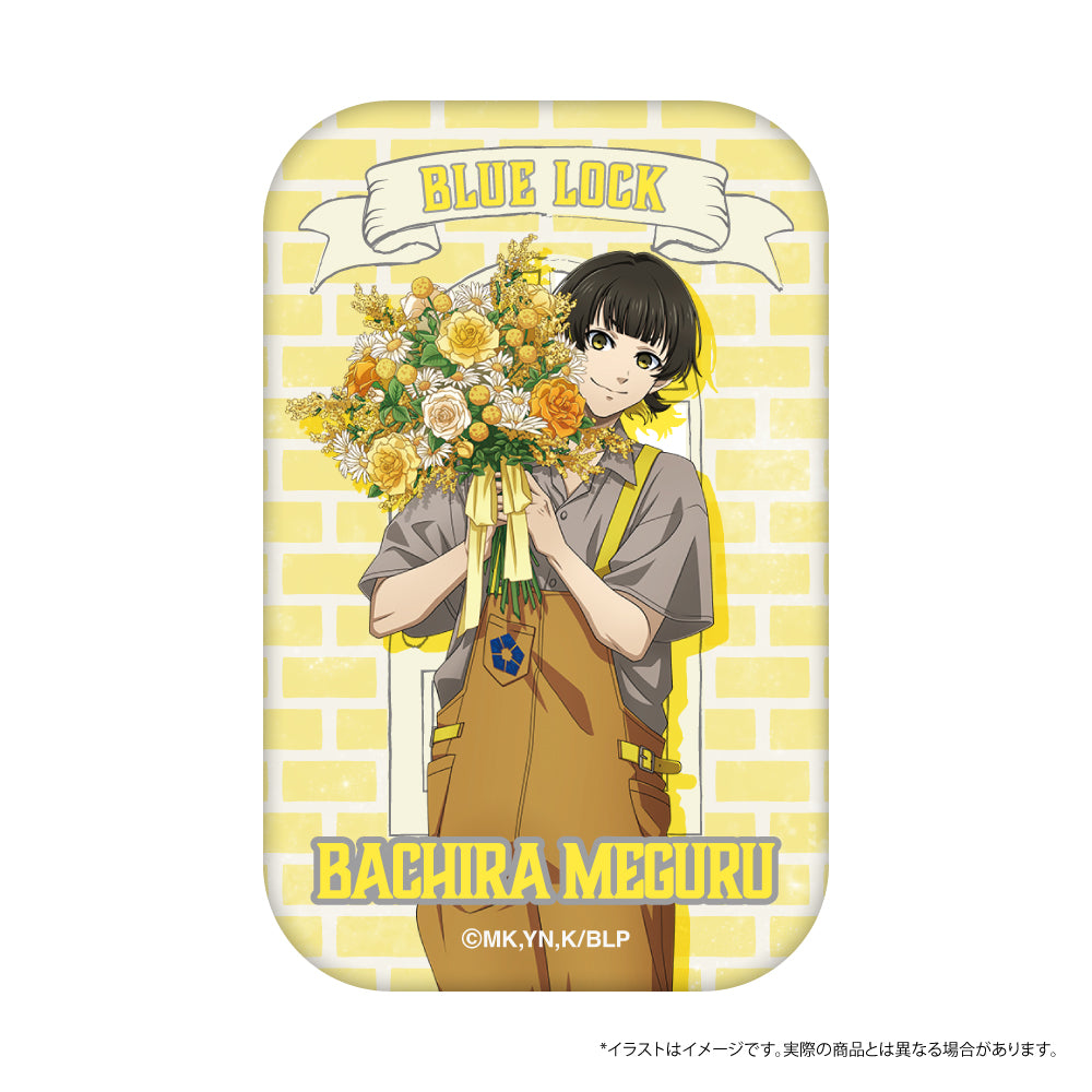 ブルーロック_スクエア缶バッジ 蜂楽 廻(お花屋さん)