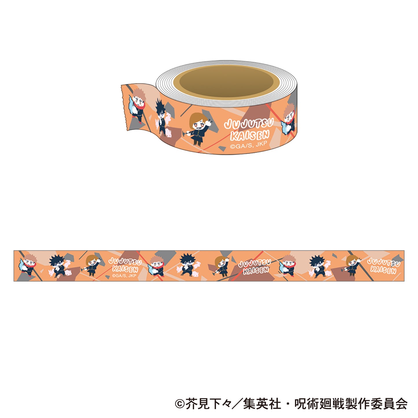 呪術廻戦　第2期_マスキングテープ／虎杖・伏黒・釘崎　ゆるパレット