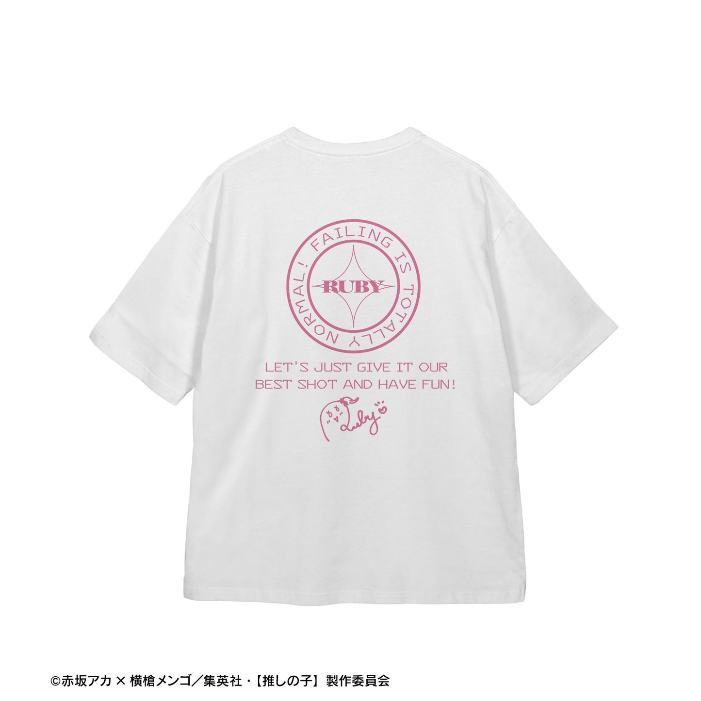 【推しの子】_描き下ろし ルビー ショッピングver. 着用BIGシルエットTシャツユニセックス