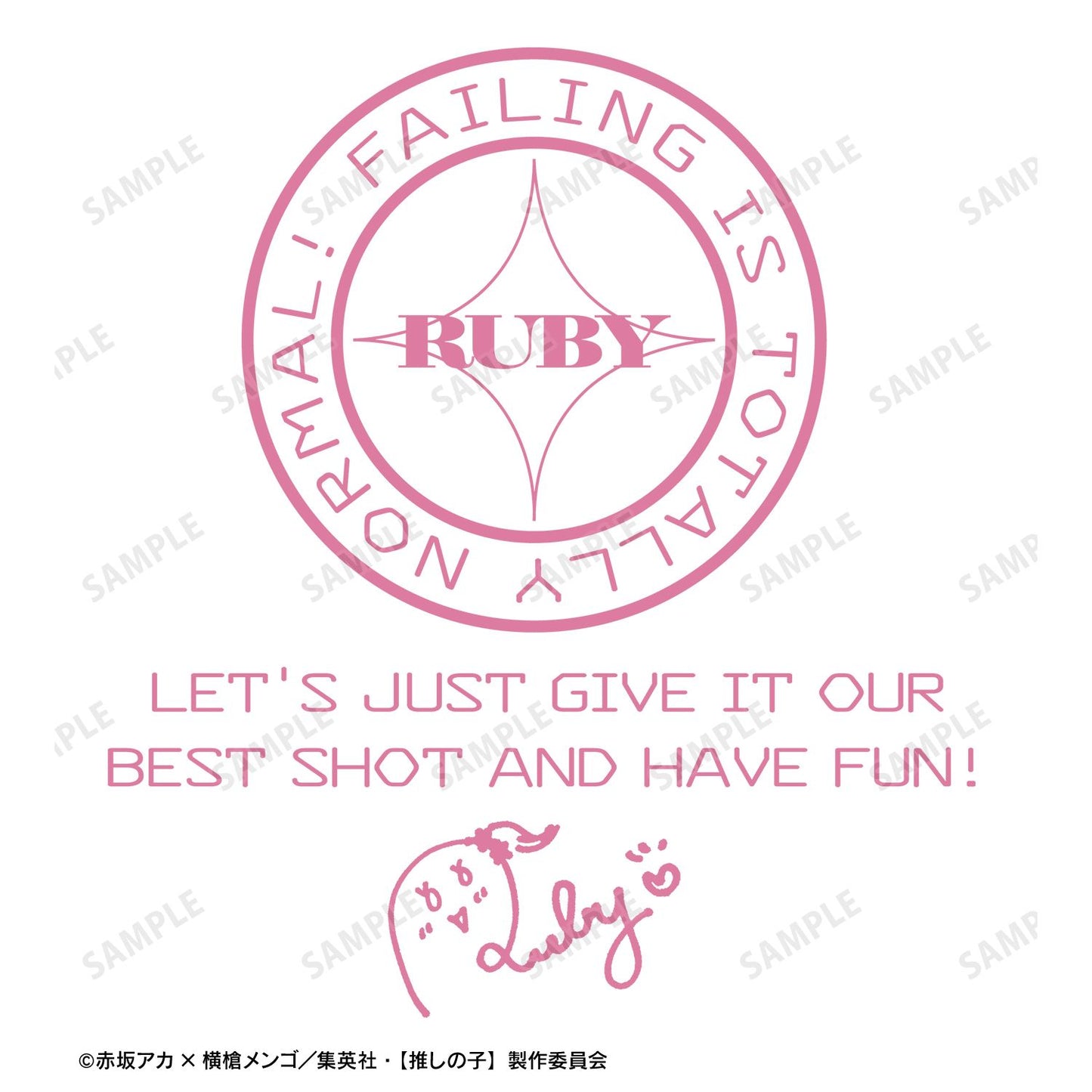 【推しの子】_描き下ろし ルビー ショッピングver. 着用BIGシルエットTシャツユニセックス