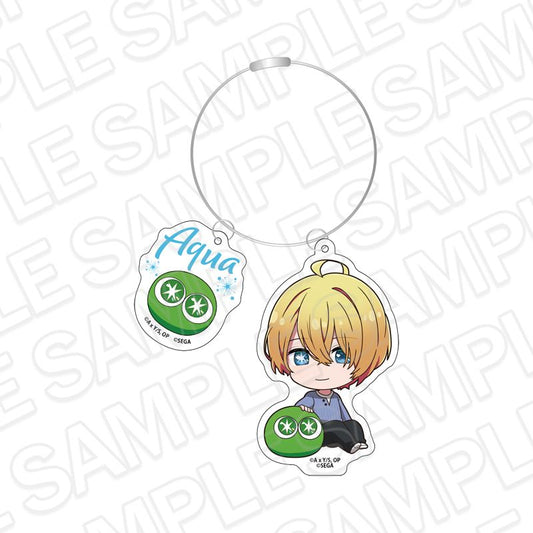 【推しの子】×ぷよぷよ_ワイヤーキーホルダー アクア デフォルメ ver.